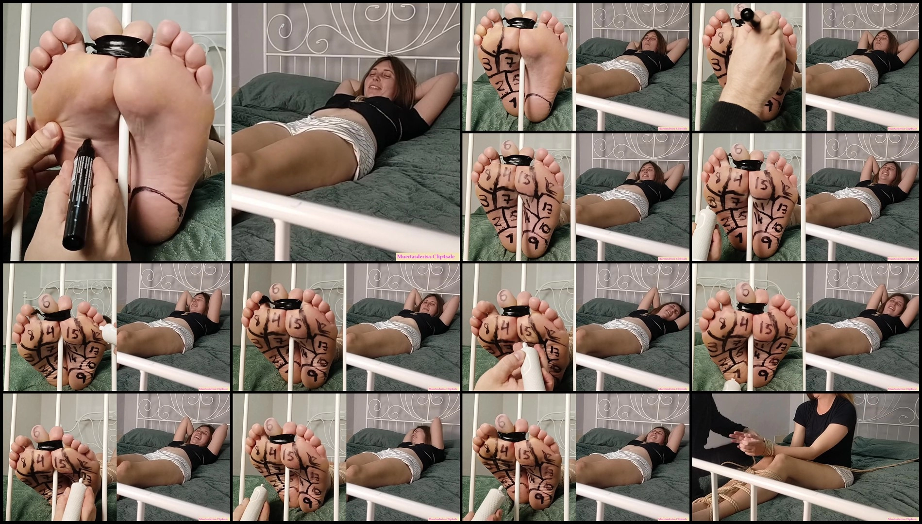 MuertasDeRisa – Shibari and foot tickling treatment