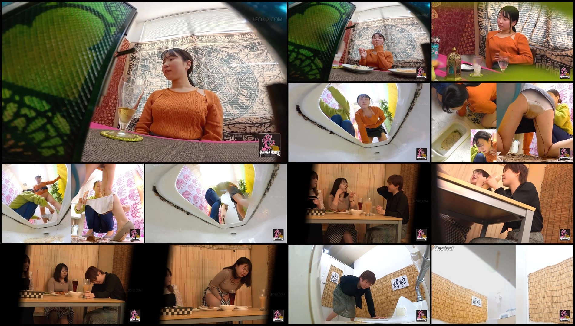 PGFD-098-Drunk girls at a bar spewing vomit and diarrhea stool at the same time sc02