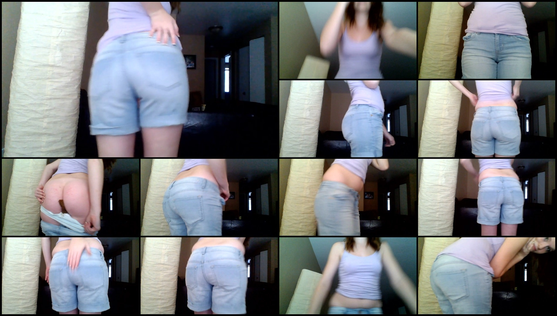 SexyScatForYou – Throwback! Poop in jean shorts new extreme porn videos