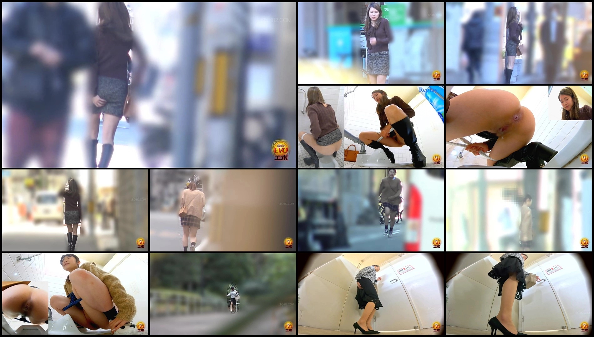 EE-753-Extremely fast dash to the toilet! Girls rushing through the streets to take a poop sc02