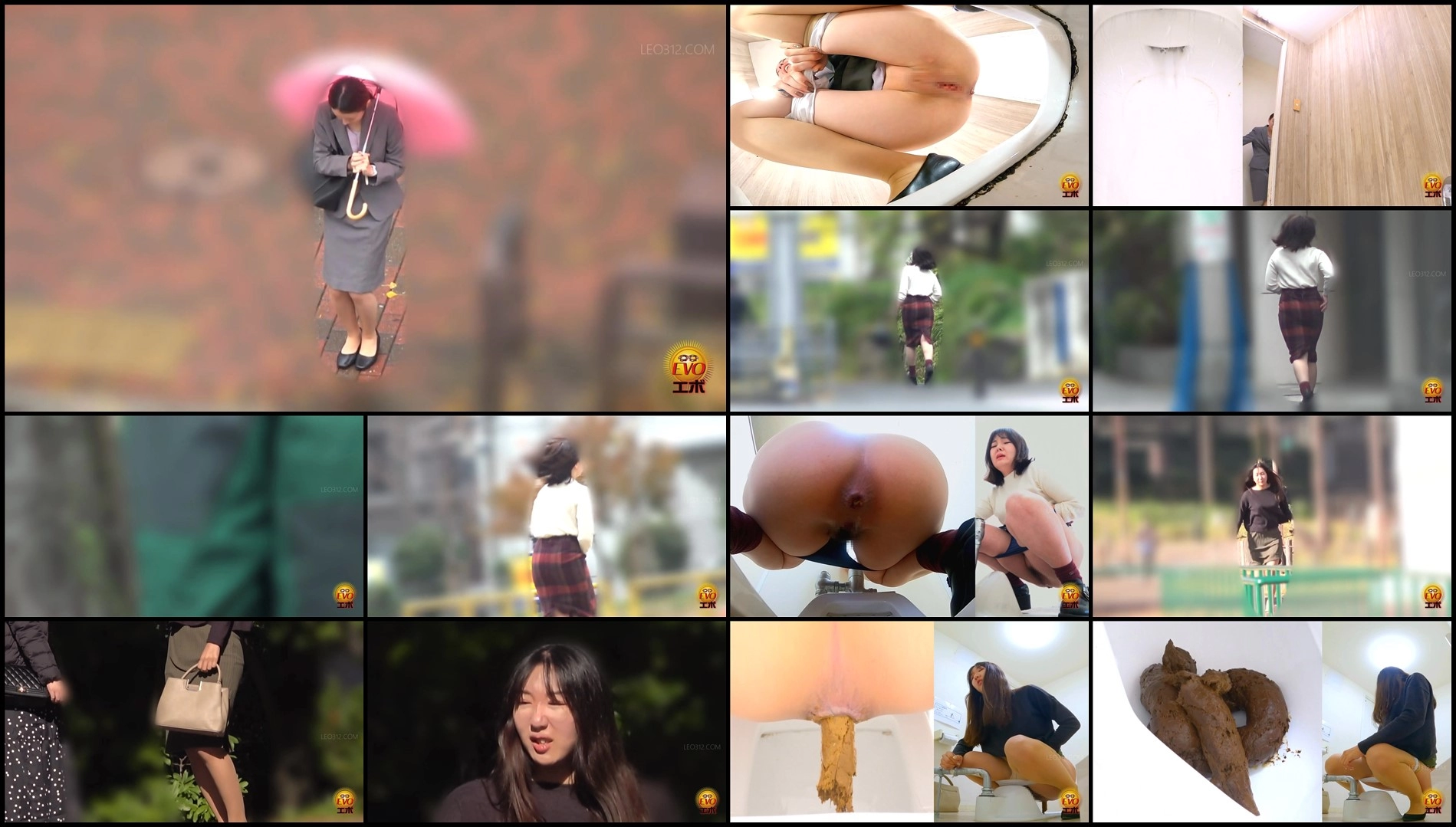 EE-753-Extremely fast dash to the toilet! Girls rushing through the streets to take a poop sc04