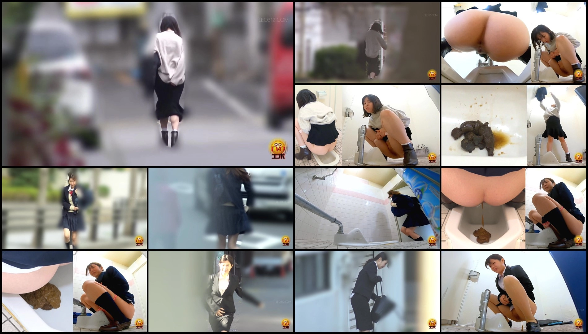 EE-753-Extremely fast dash to the toilet! Girls rushing through the streets to take a poop sc05