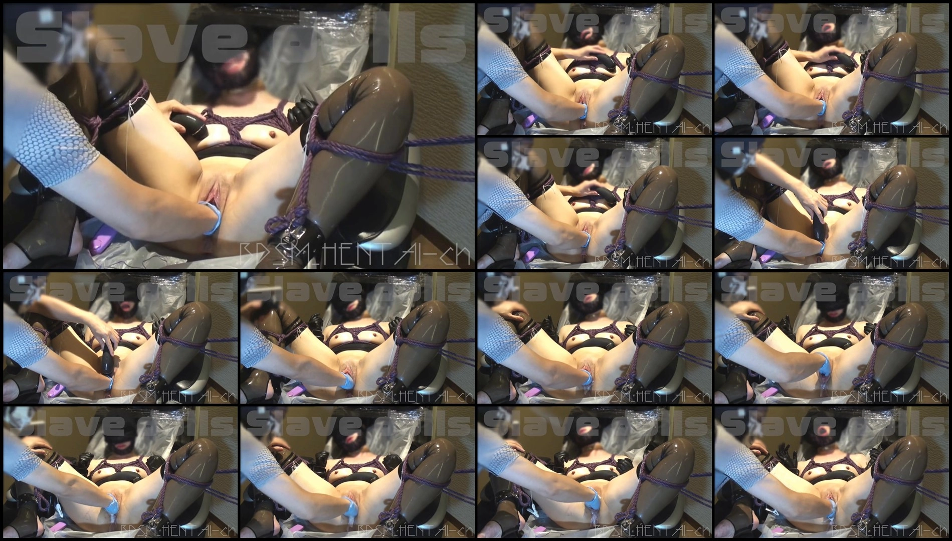 Japanese BDSM HENTAI-ch Her pussy is stirred up with a fist