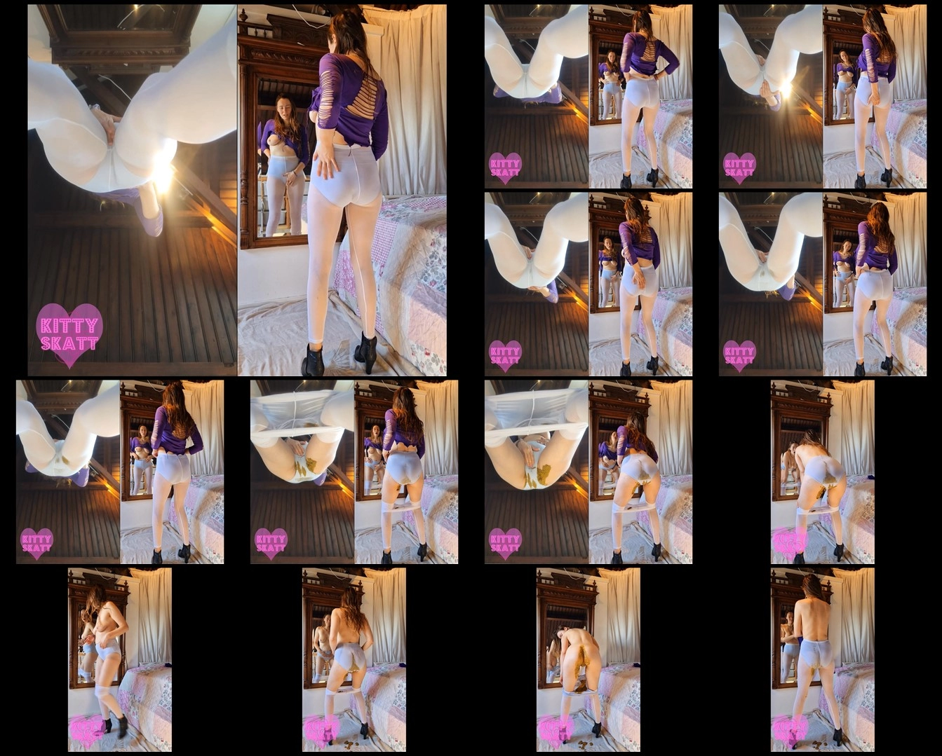 Kitty Skatt – Messy voyeur mirror masturbation new extreme porn videos