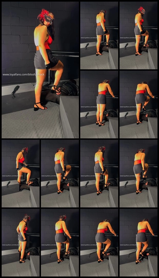 BlissfulShock - Trampled And Tormented - Brutal Heel Stomping And Paddle Play - Selena Stern Ball...