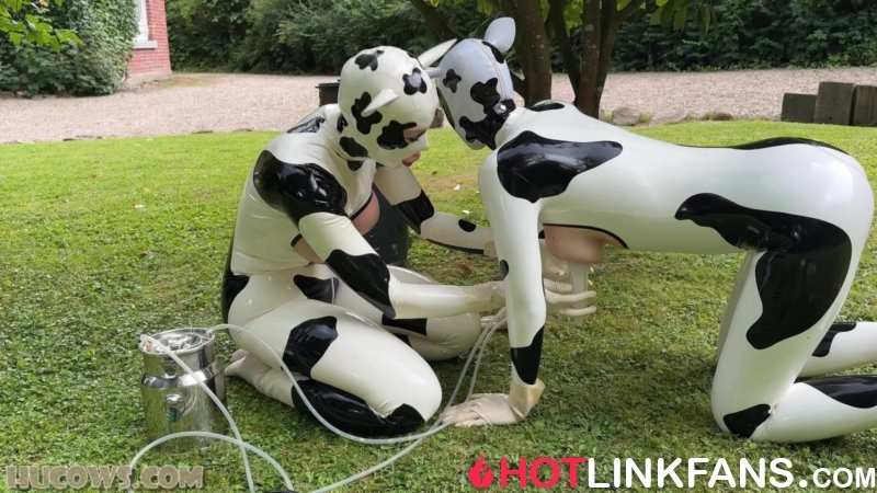 HuCows - Anc1lla And Miss Fetilicious - Latex Hucows Outdoors