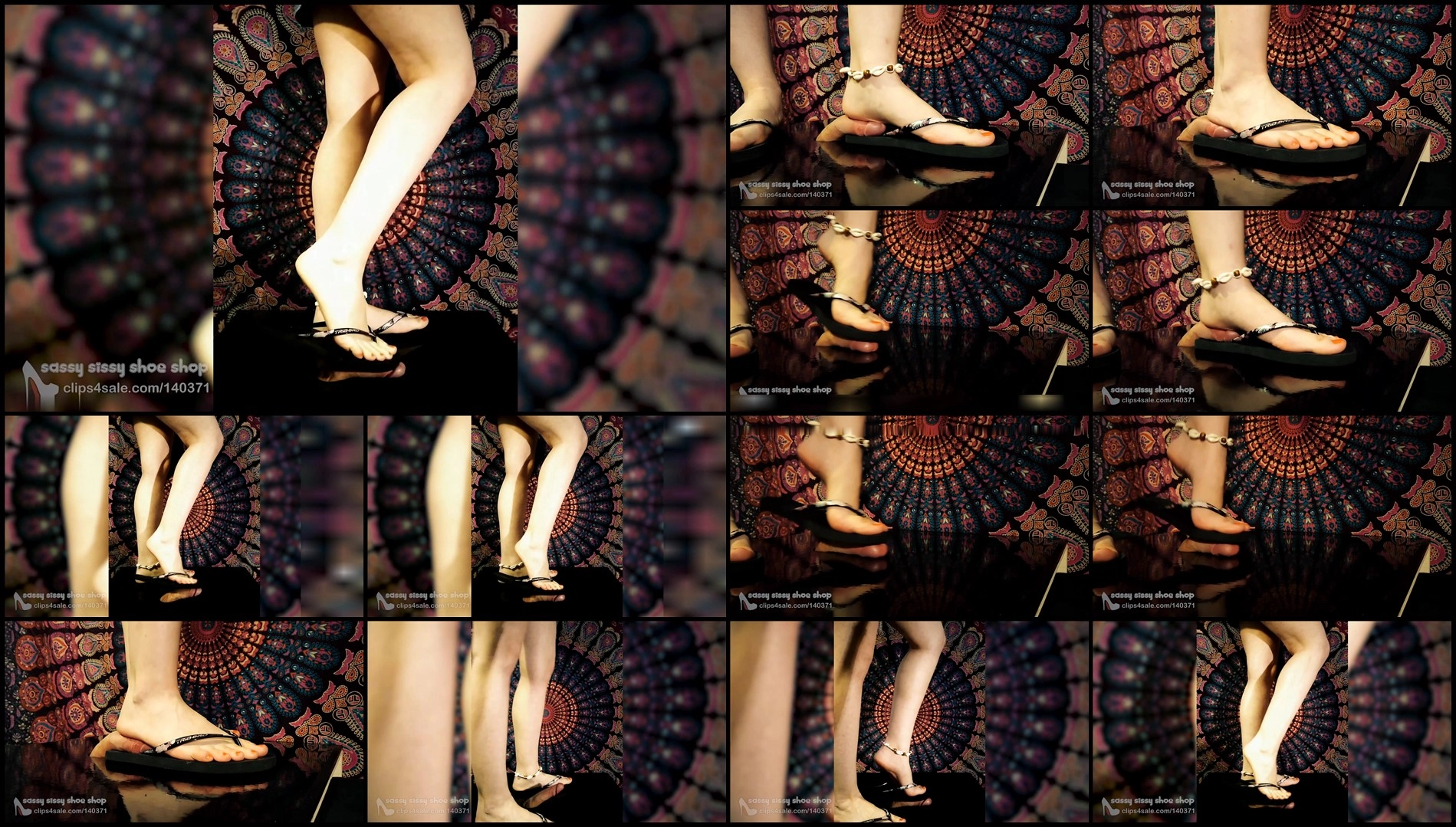 Sassy Sissy Shoe Shop - Mistress Sissy - Ready For The Beach Flip Flops Footjob Shoejob-Femdom