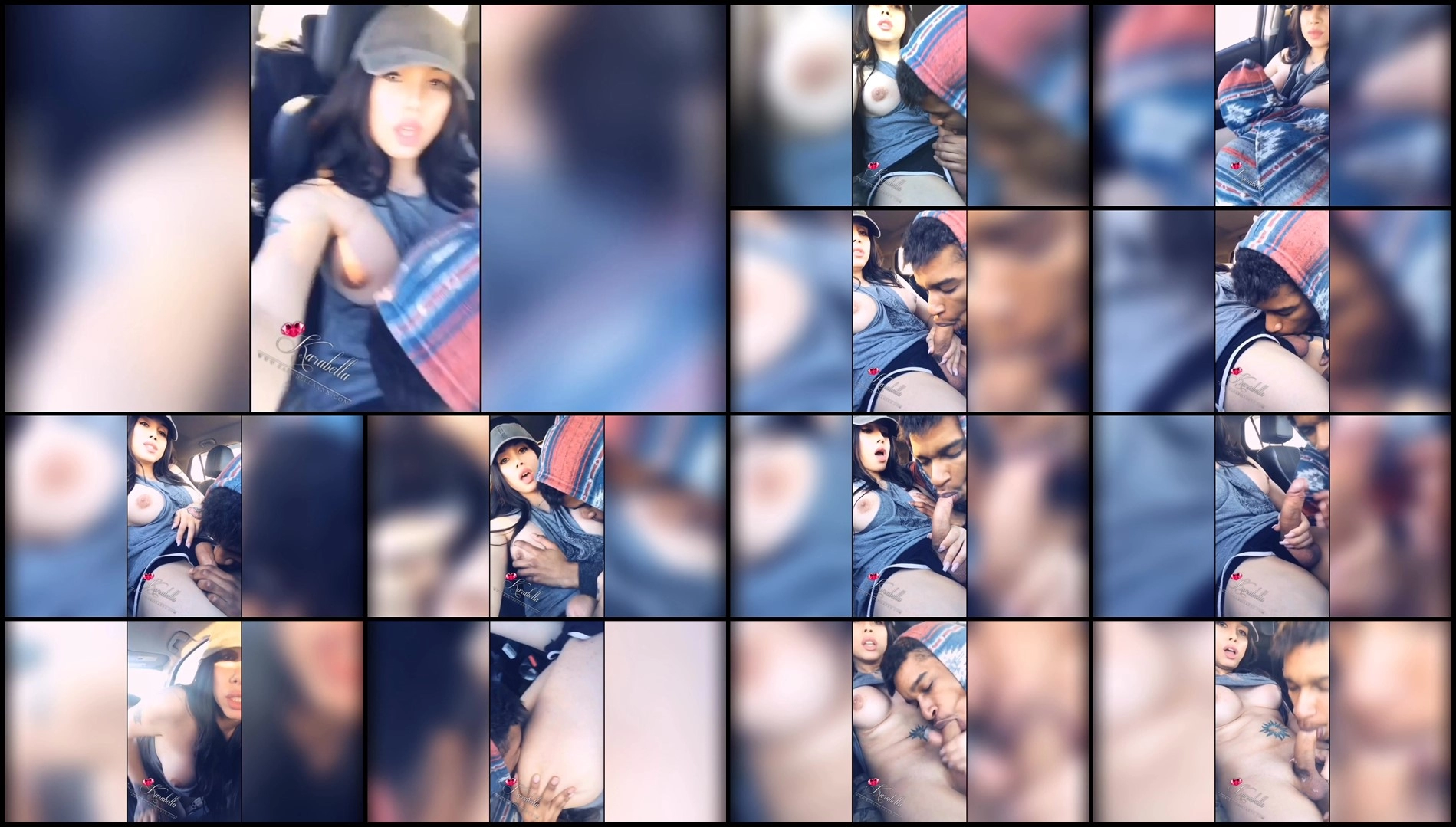 Karabella XXX - Sucked Off in the Drivers Seat