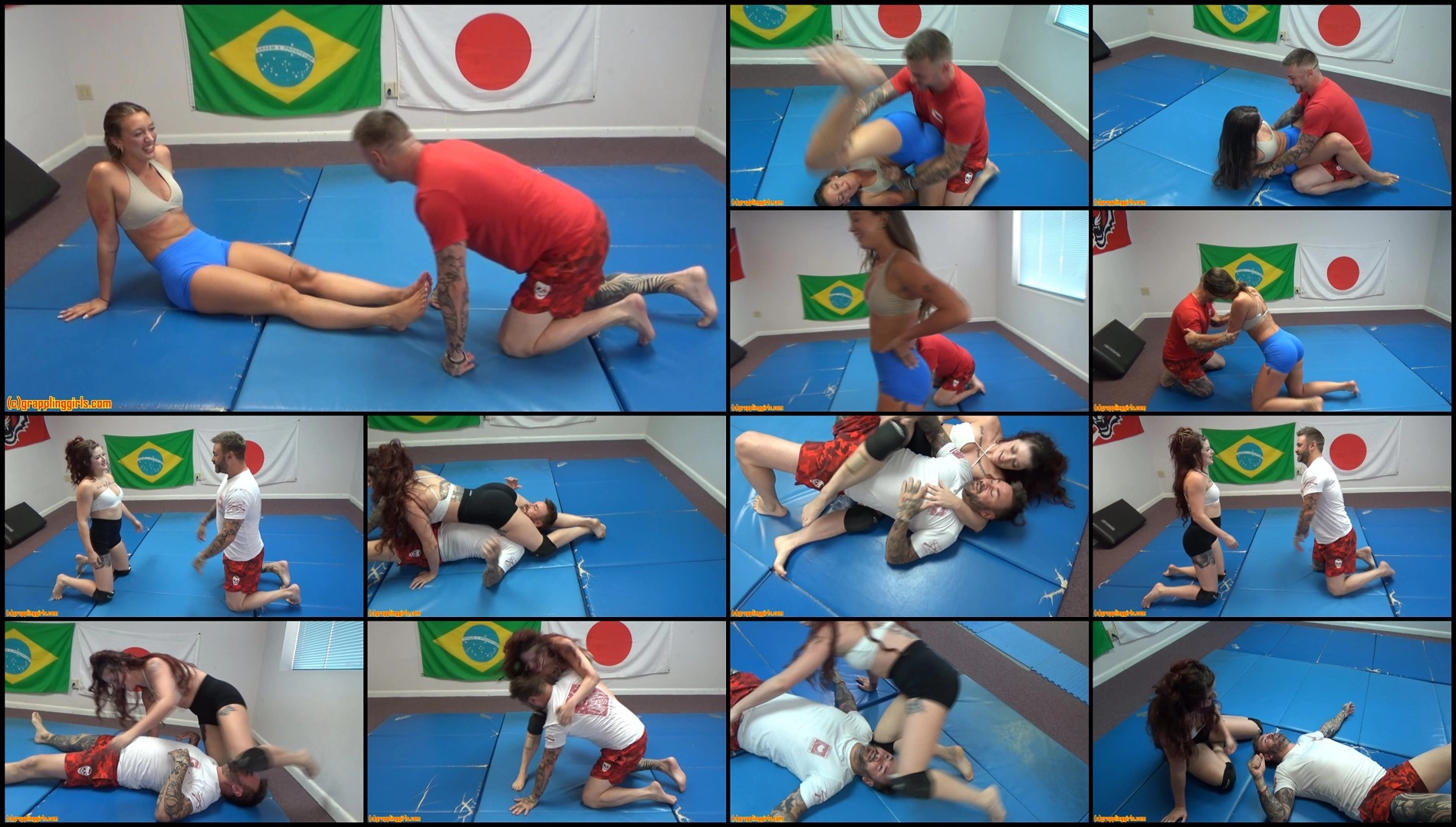 Grappling Girls In Action - Gg sessions 183-WrestlingAndScissor