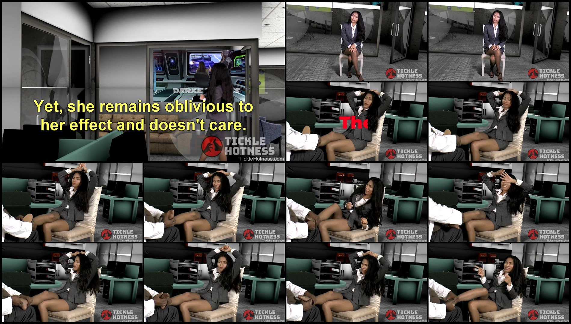 TickleHotness – The Adjuster 1 – Yoko – Part 1 – Are We Done Yet-mf, Nylon Feet, Tickling Feet