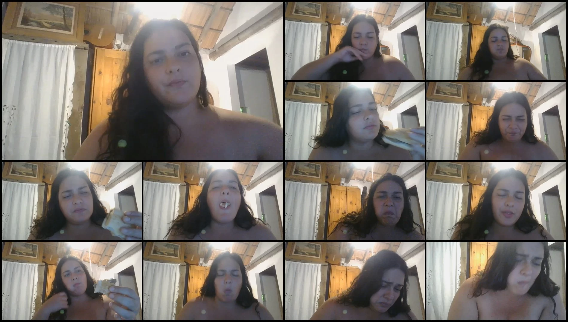 Yourkinkybbw – BBW LATINA eating a POOP sandwich