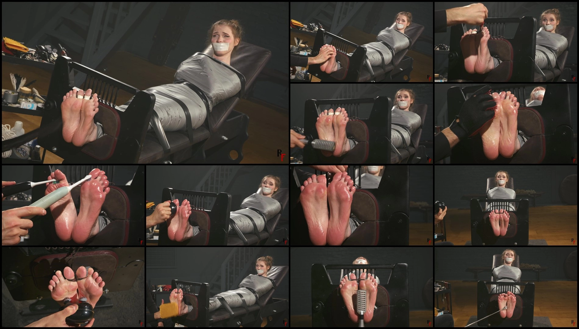 RFStudioProduction – Meloxy – Mummified and Tickled on Her Sexy Feet- mf, TicklingFeet