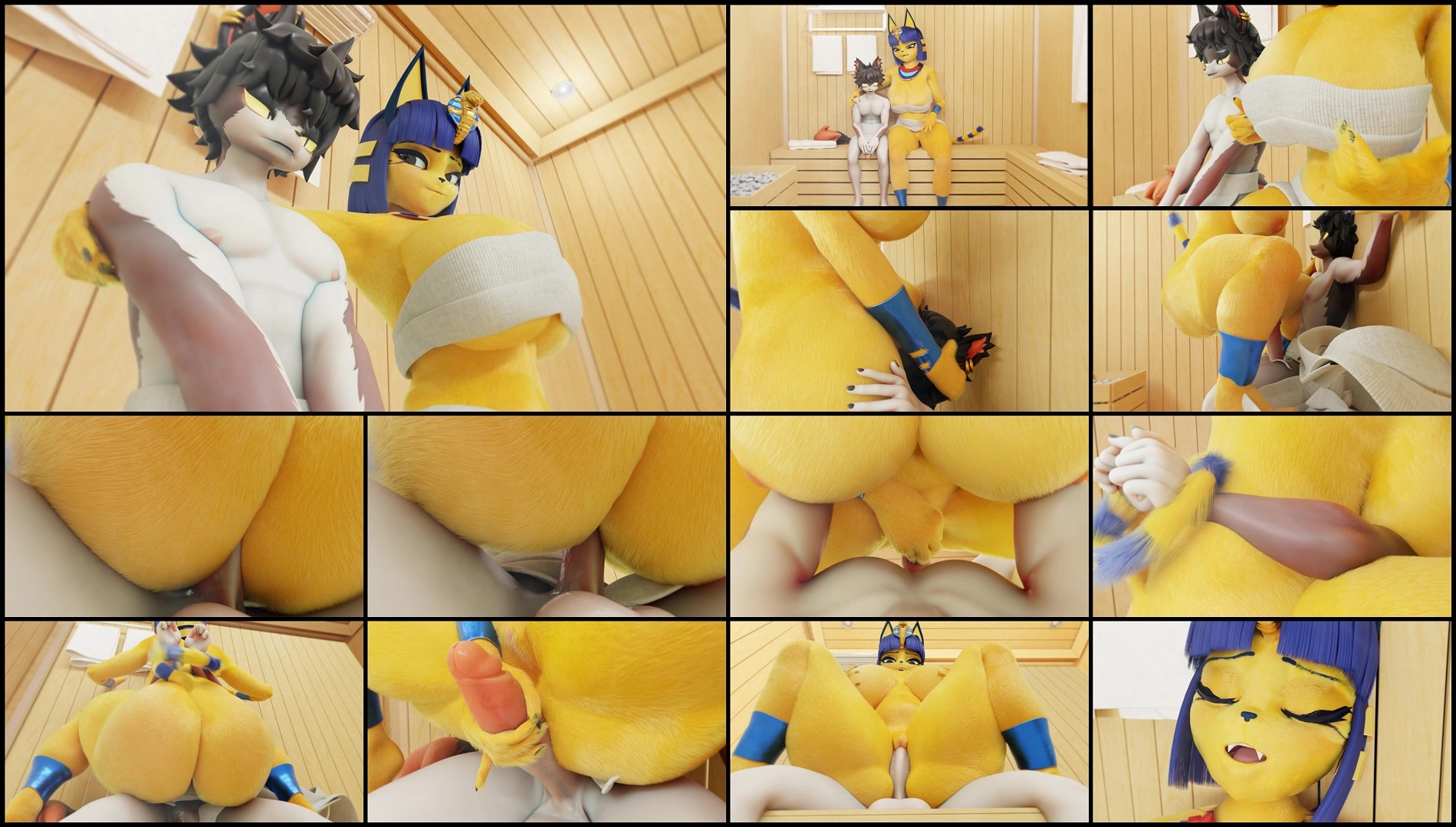 Sauna with Ankha (4k) revised