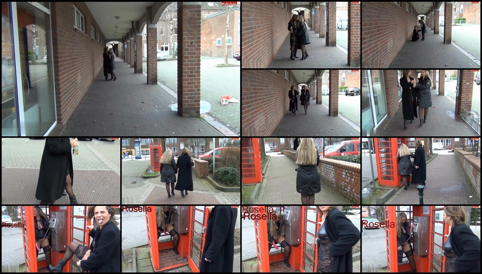 RosellaExtrem – Crazy public peeing in front of people in the city