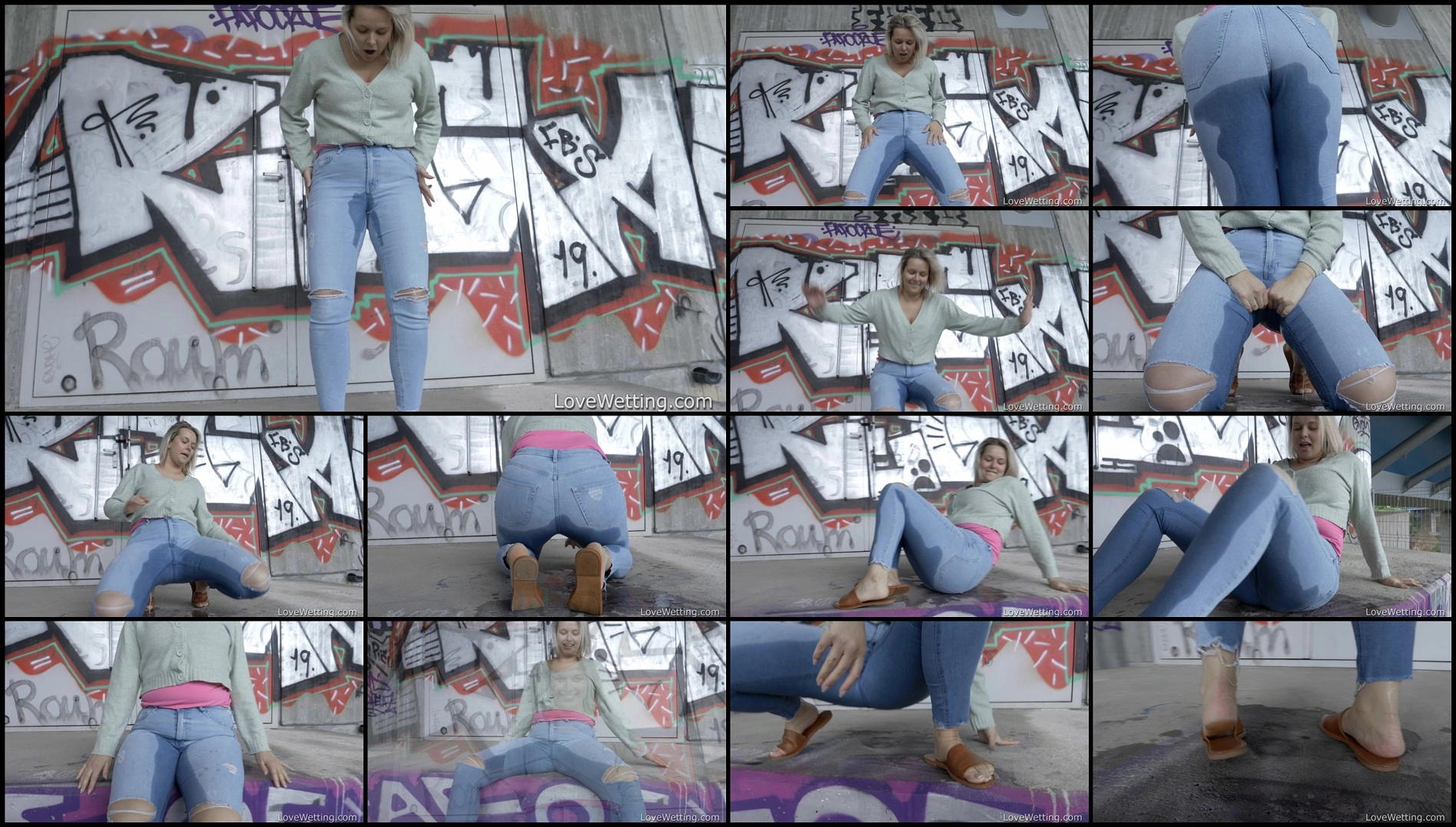 Nikki – Pissing wetting jeans