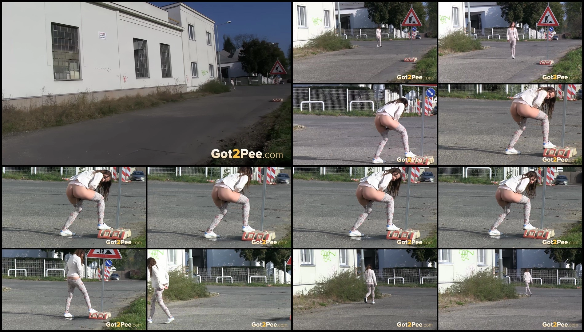 Ass up – puddle below