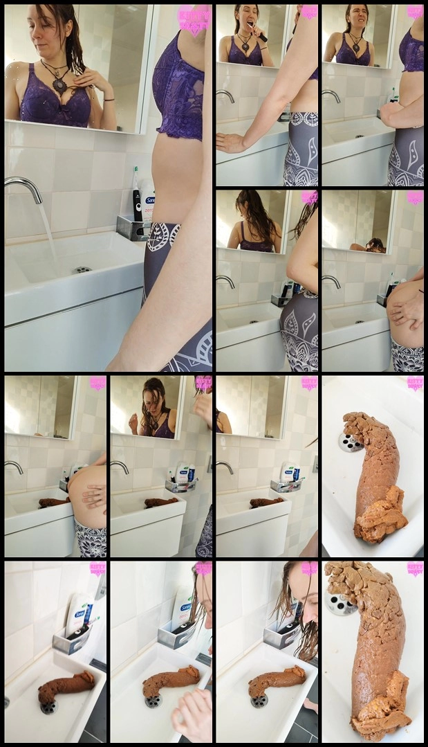 Kitty Skatt – Huge sink log stinks up your bathroom new extreme porn videos