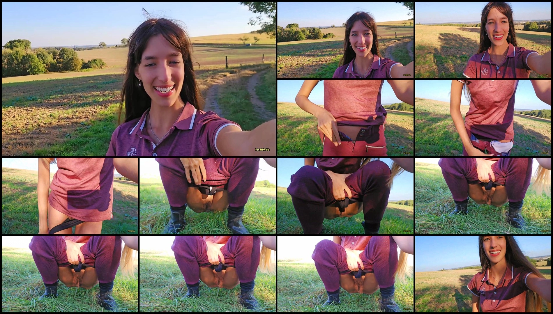 Layla von Hohensee – – I just had to do it! Outdoor bladder emptied!