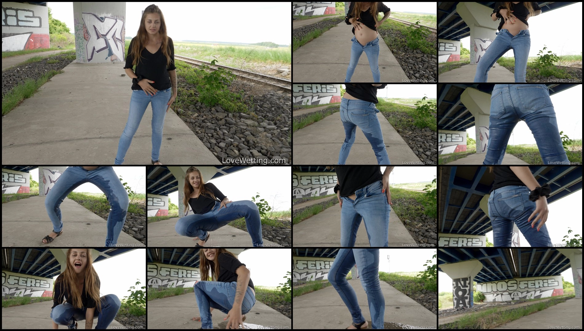 Lola Desire – Lola Desire wetting jeans