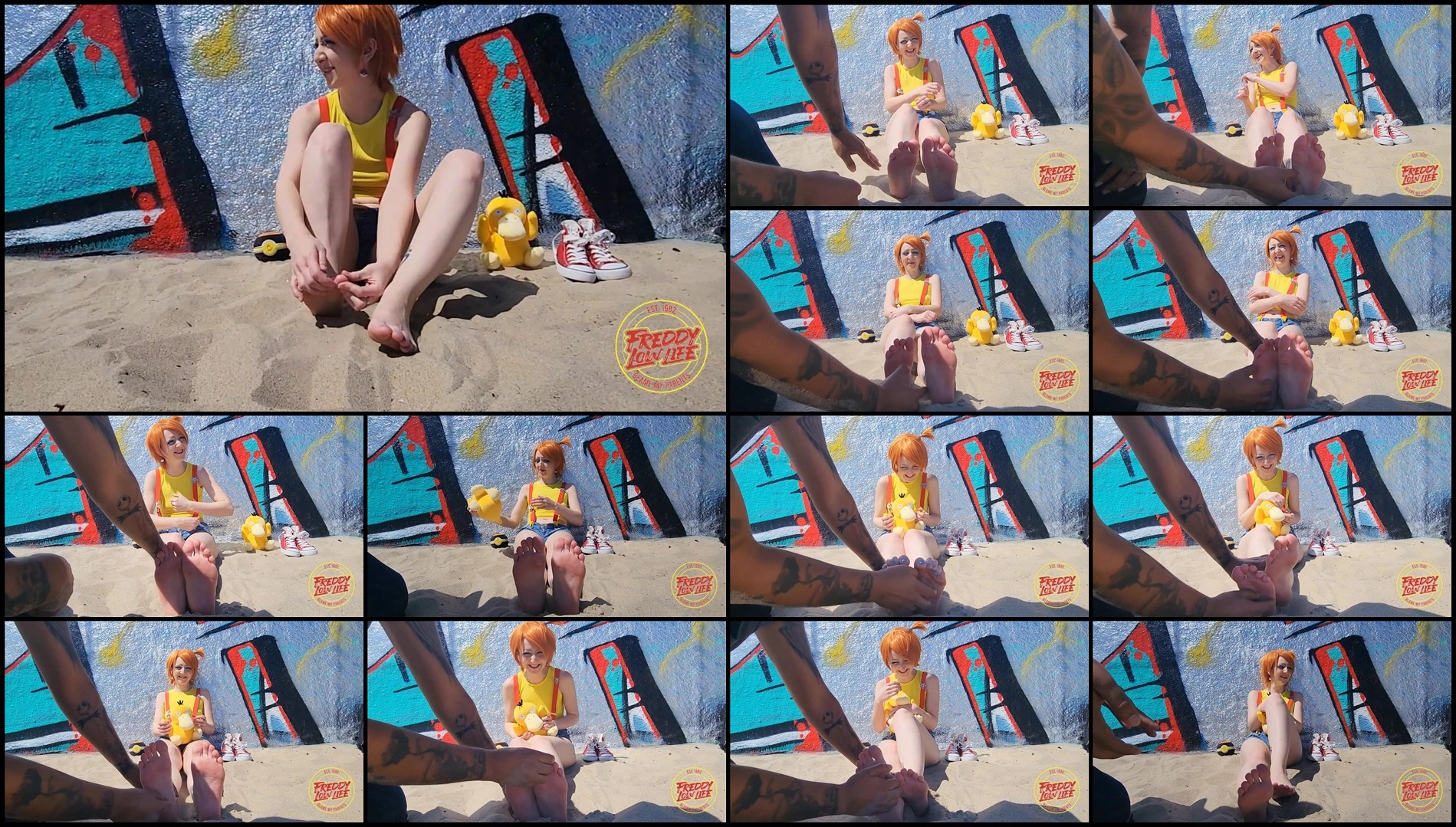 TickleTrash – Kiki The Cosplayer Has Her Feet Tickled In Public- mf, TicklingFeet