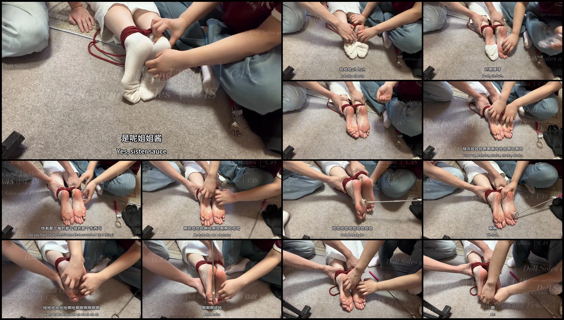DollSolesAndTickles – White Socks Off. Sensitive Soles Exposed-Asian, mf, TicklingFeet