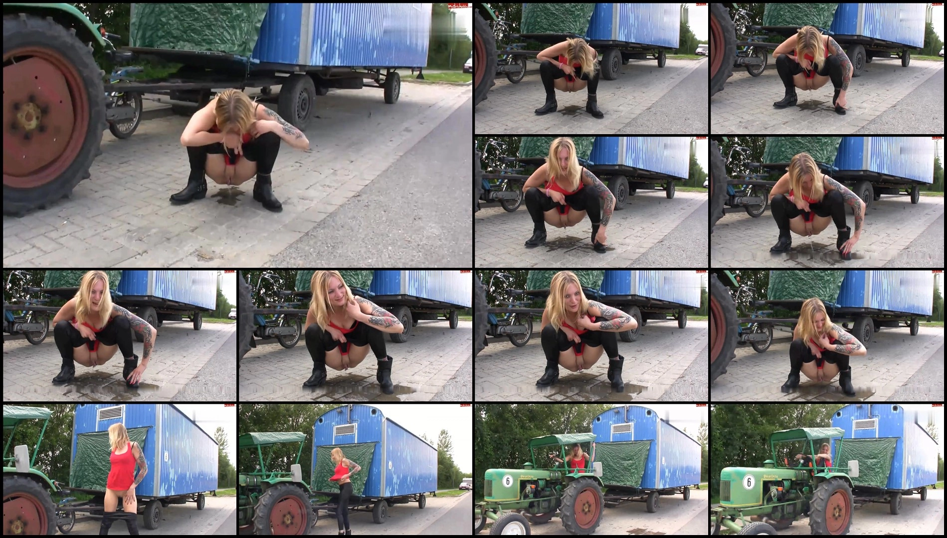 Kitty-Blair – Pissed outdoors and almost got caught